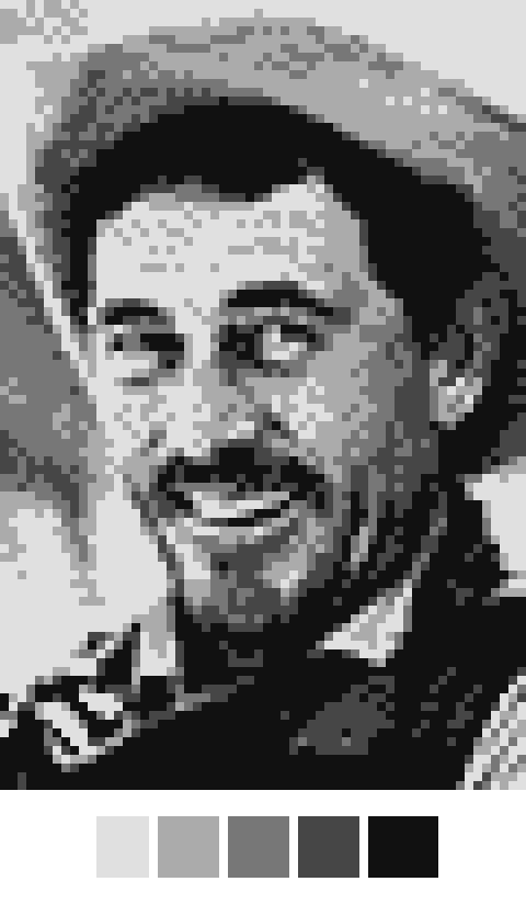 Ken Curtis cross-stitch pattern – free!